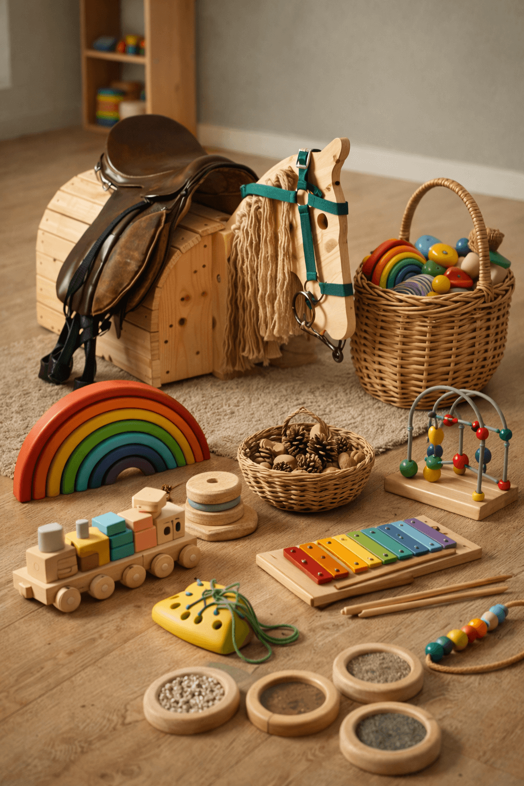 Montesorri-Spielzeug aus dem Verleih vom KidsLoft in Siegen